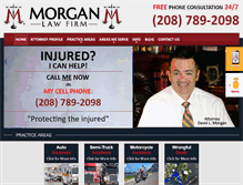 Tablet Screenshot of morganinjurylawyer.com